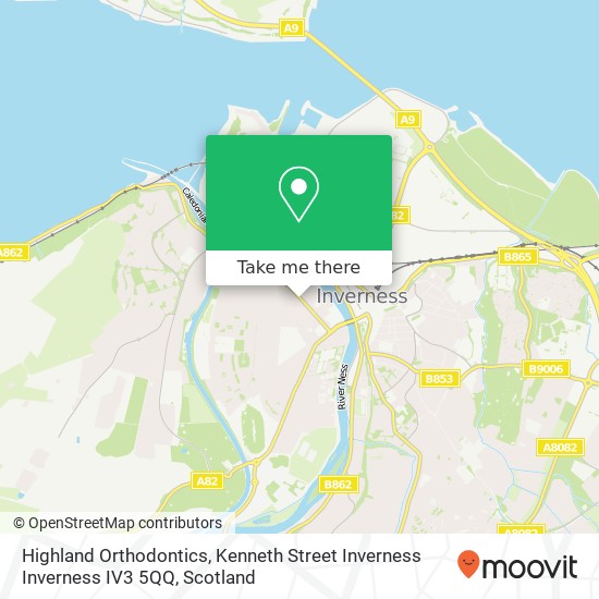 Highland Orthodontics, Kenneth Street Inverness Inverness IV3 5QQ map