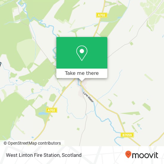 West Linton Fire Station map