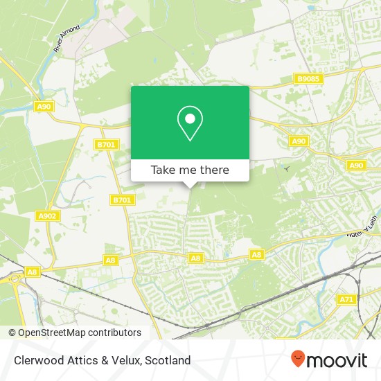 Clerwood Attics & Velux map