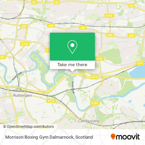 Morrison Boxing Gym Dalmarnock map