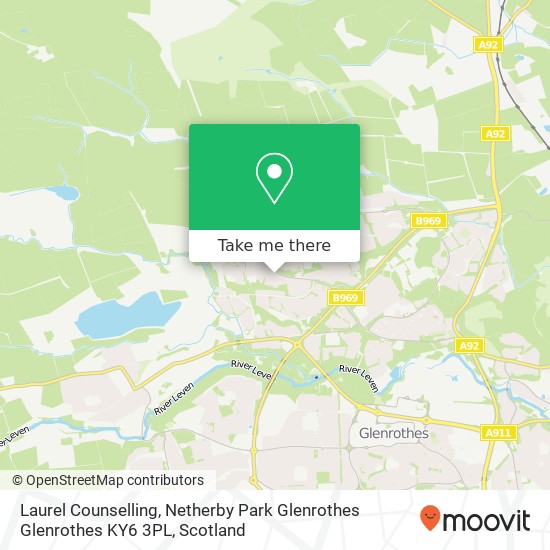 Laurel Counselling, Netherby Park Glenrothes Glenrothes KY6 3PL map