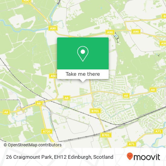 26 Craigmount Park, EH12 Edinburgh map