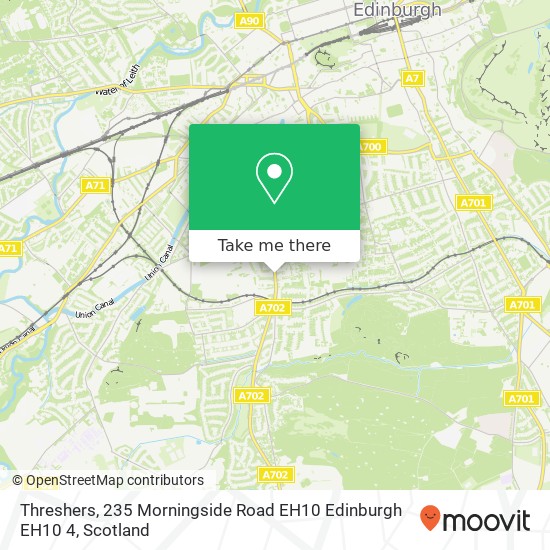 Threshers, 235 Morningside Road EH10 Edinburgh EH10 4 map