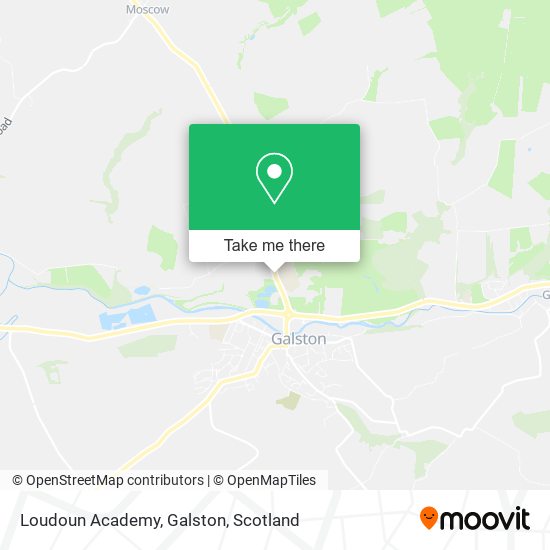 Loudoun Academy, Galston map