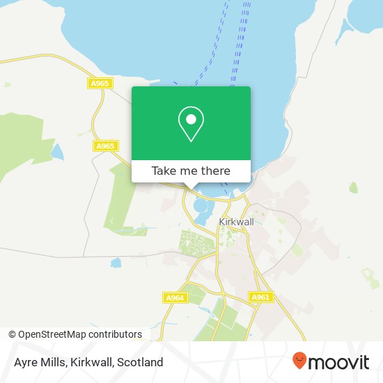 Ayre Mills, Kirkwall map