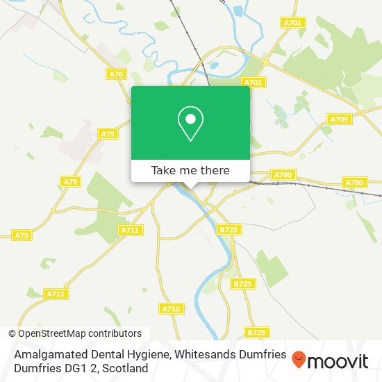 Amalgamated Dental Hygiene, Whitesands Dumfries Dumfries DG1 2 map