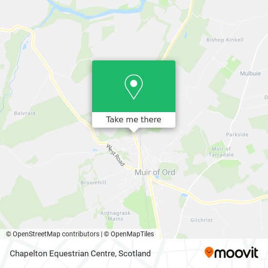 Chapelton Equestrian Centre map