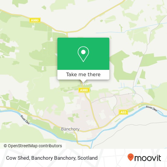 Cow Shed, Banchory Banchory map