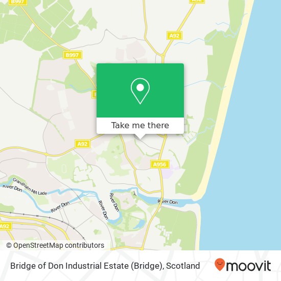Bridge of Don Industrial Estate map