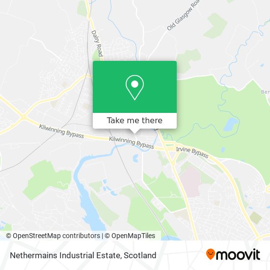 Nethermains Industrial Estate map