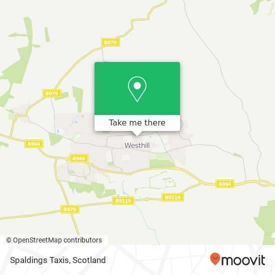 Spaldings Taxis map