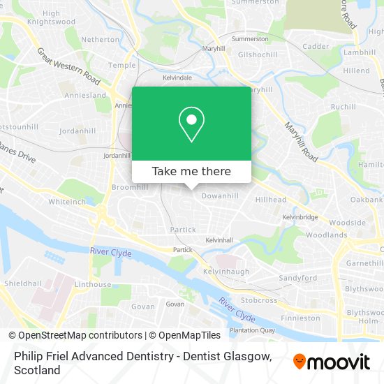 Philip Friel Advanced Dentistry - Dentist Glasgow map