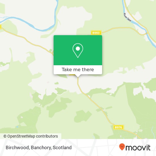 Birchwood, Banchory map