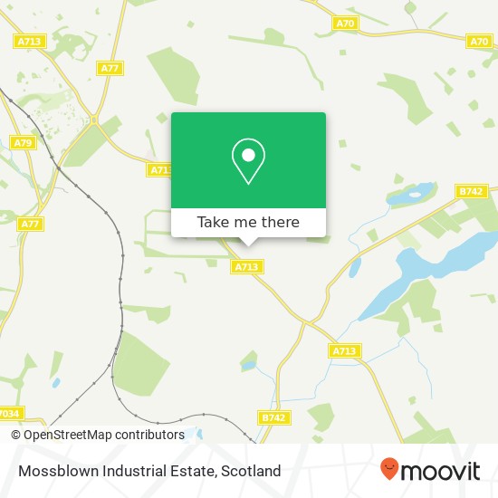 Mossblown Industrial Estate map