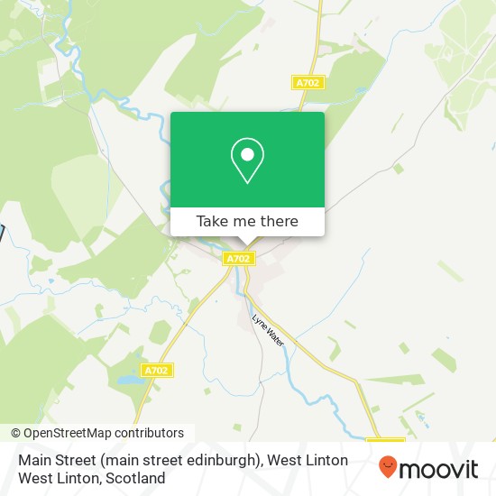 Main Street (main street edinburgh), West Linton West Linton map