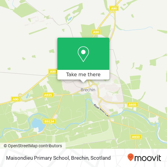 Maisondieu Primary School, Brechin map