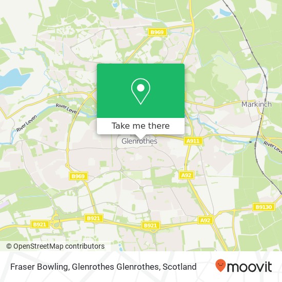 Fraser Bowling, Glenrothes Glenrothes map