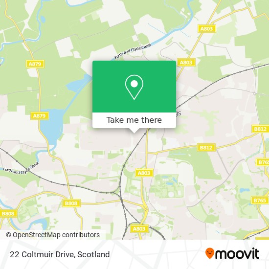 22 Coltmuir Drive map