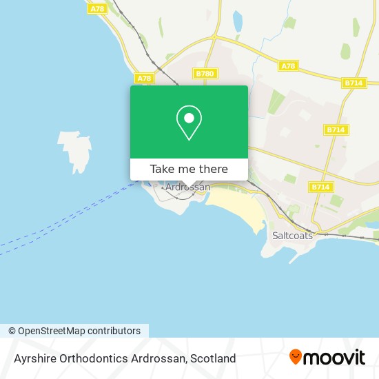 Ayrshire Orthodontics Ardrossan map