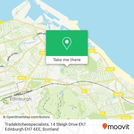 Tradekitchenspecialists, 14 Sleigh Drive Eh7 Edinburgh EH7 6EE map