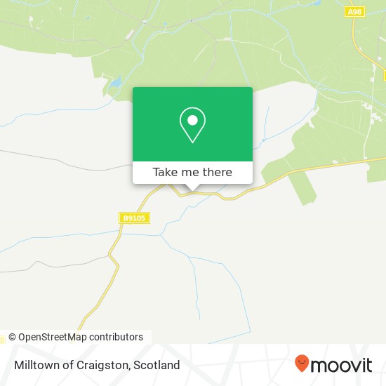 Milltown of Craigston map