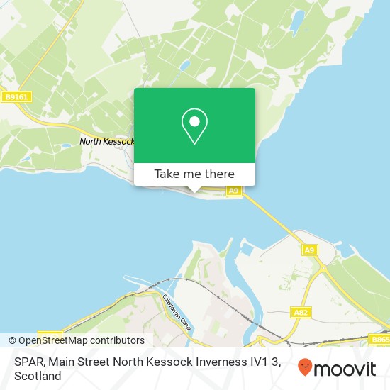 SPAR, Main Street North Kessock Inverness IV1 3 map