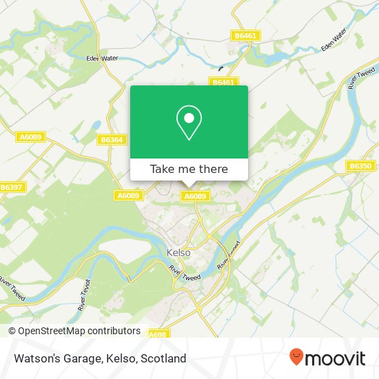 Watson's Garage, Kelso map