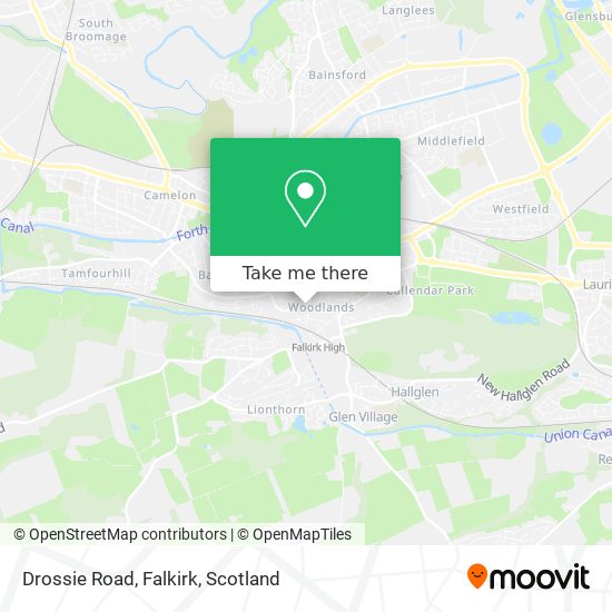 Drossie Road, Falkirk map