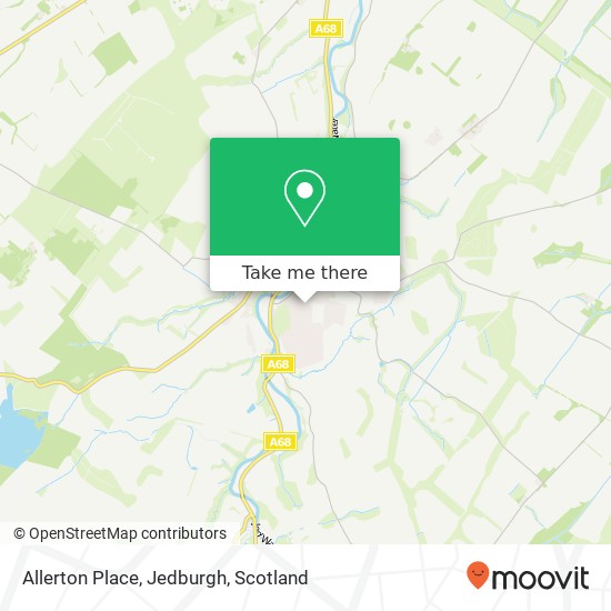 Allerton Place, Jedburgh map