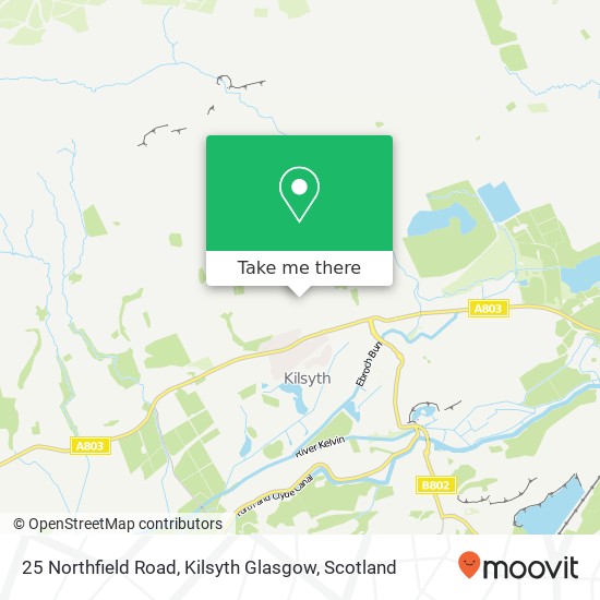 25 Northfield Road, Kilsyth Glasgow map