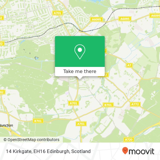 14 Kirkgate, EH16 Edinburgh map