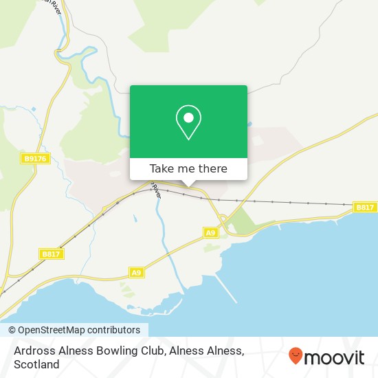 Ardross Alness Bowling Club, Alness Alness map
