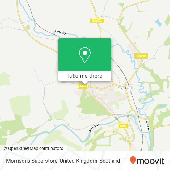 Morrisons Superstore, United Kingdom map