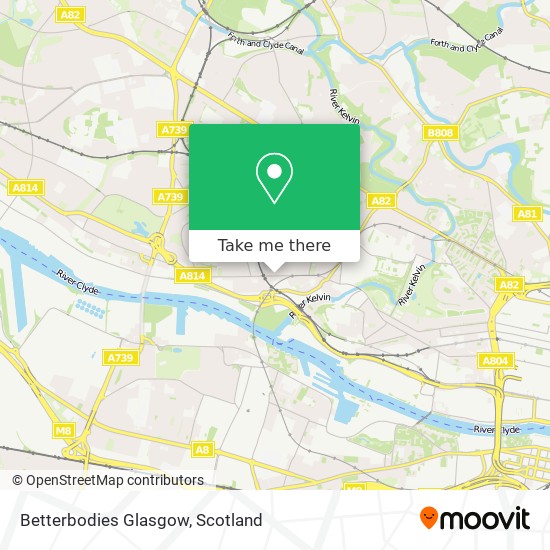 Betterbodies Glasgow map