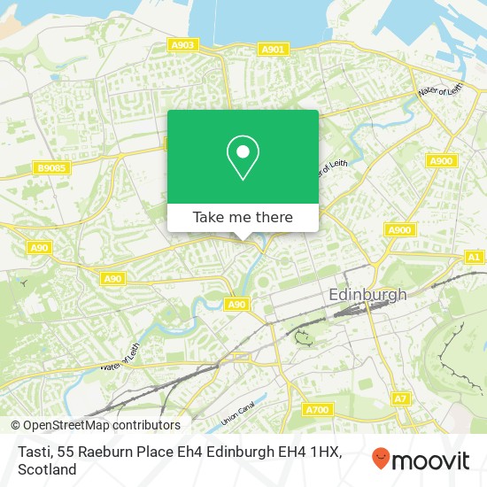 Tasti, 55 Raeburn Place Eh4 Edinburgh EH4 1HX map