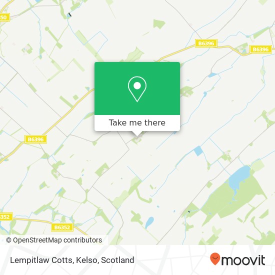 Lempitlaw Cotts, Kelso map