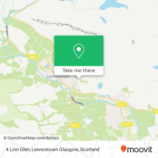 4 Linn Glen, Lennoxtown Glasgow map