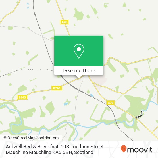 Ardwell Bed & Breakfast, 103 Loudoun Street Mauchline Mauchline KA5 5BH map