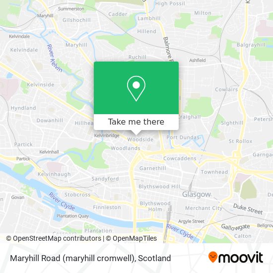 Maryhill Road (maryhill cromwell) map