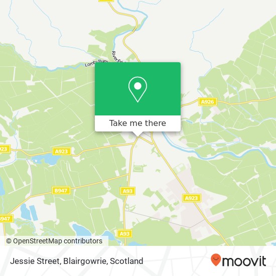 Jessie Street, Blairgowrie map