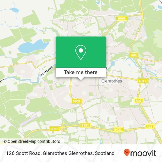 126 Scott Road, Glenrothes Glenrothes map