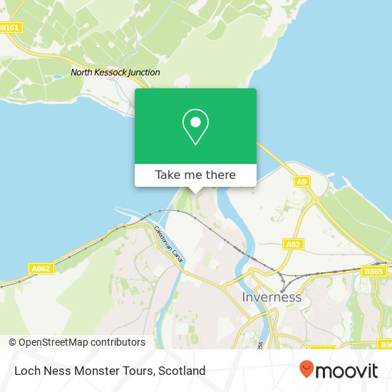 Loch Ness Monster Tours map