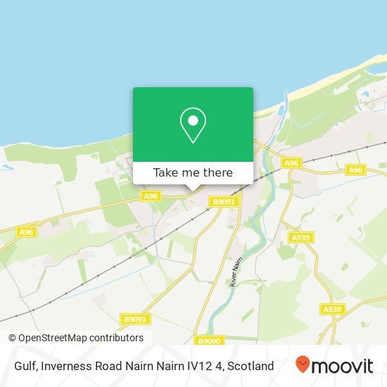 Gulf, Inverness Road Nairn Nairn IV12 4 map