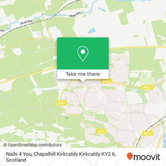 Nails 4 You, Chapelhill Kirkcaldy Kirkcaldy KY2 6 map