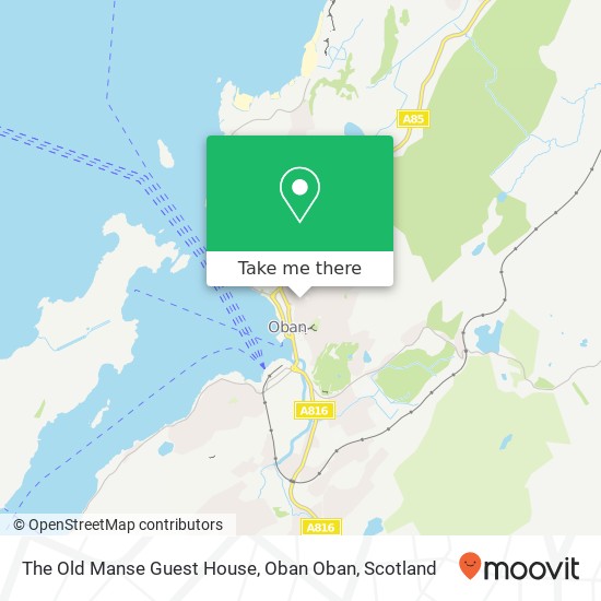 The Old Manse Guest House, Oban Oban map