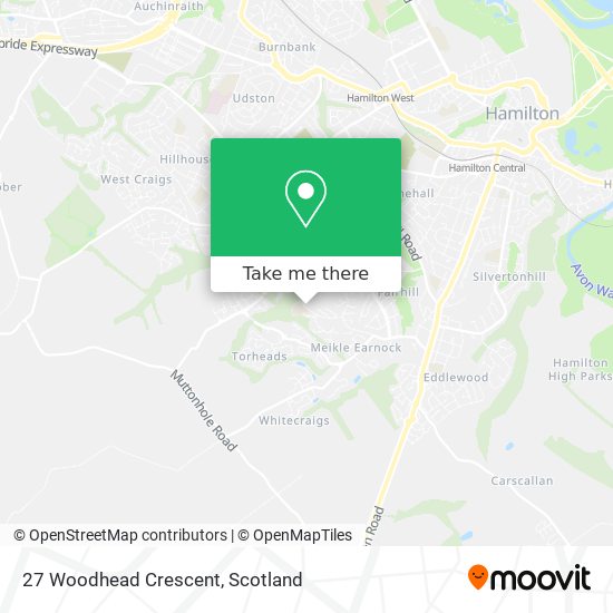 27 Woodhead Crescent map