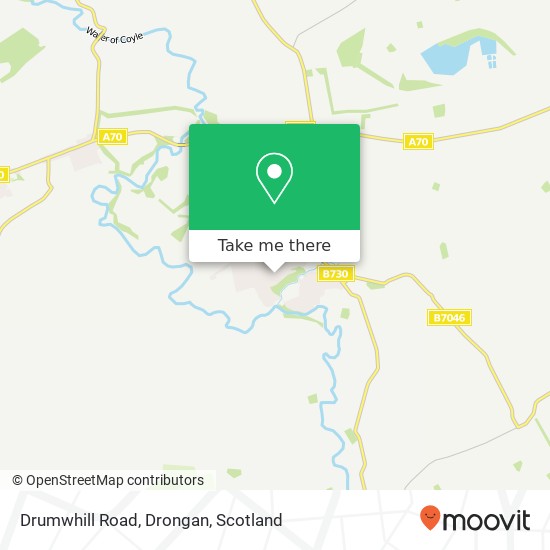 Drumwhill Road, Drongan map