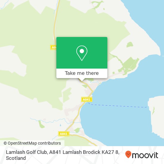 Lamlash Golf Club, A841 Lamlash Brodick KA27 8 map