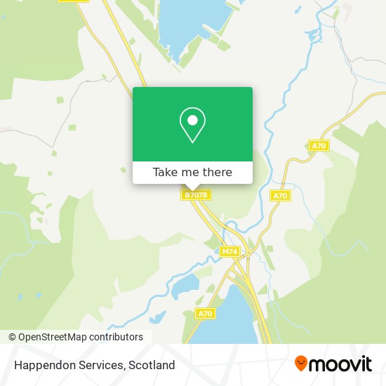Happendon Services map
