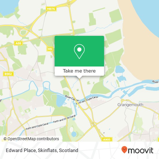 Edward Place, Skinflats map